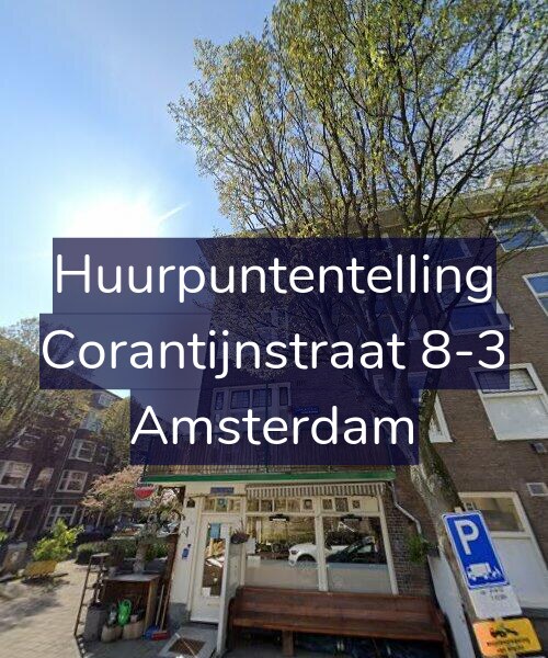 Foto gevel Huurpuntentelling voor Corantijnstraat 8-3, Amsterdam