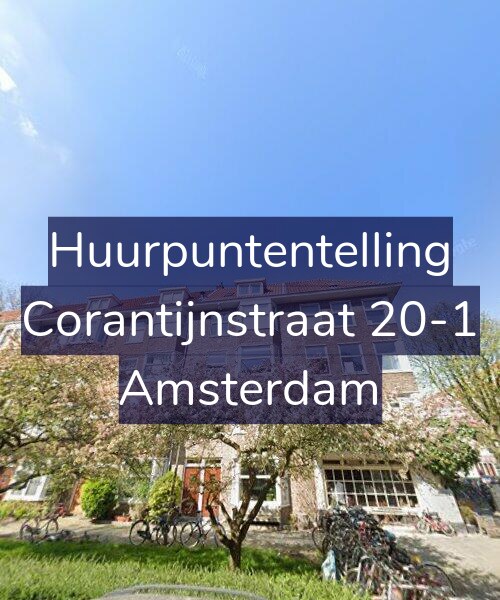 Foto gevel Huurpuntentelling voor Corantijnstraat 20-1, Amsterdam