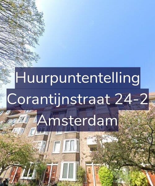 Foto gevel Huurpuntentelling voor Corantijnstraat 24-2, Amsterdam
