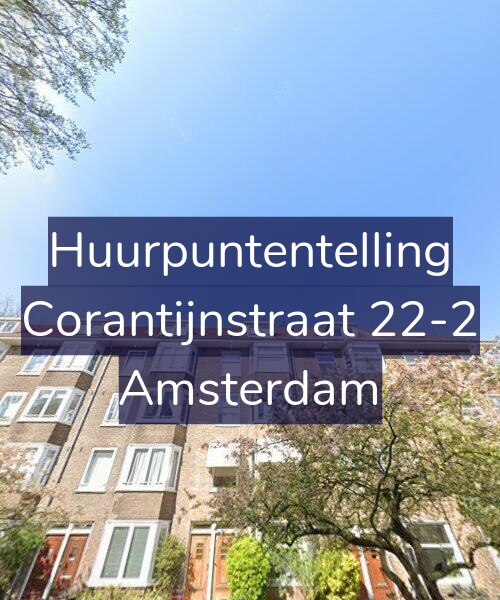 Foto gevel Huurpuntentelling voor Corantijnstraat 22-2, Amsterdam