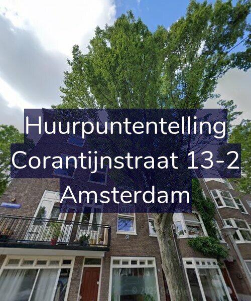 Foto gevel Huurpuntentelling voor Corantijnstraat 13-2, Amsterdam