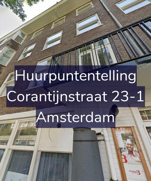 Foto gevel Huurpuntentelling voor Corantijnstraat 23-1, Amsterdam