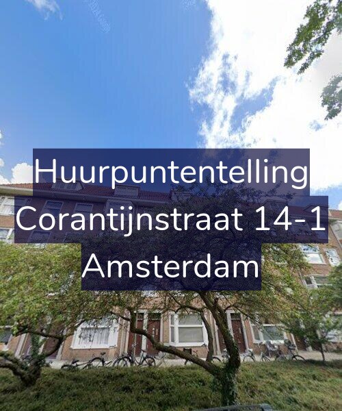 Foto gevel Huurpuntentelling voor Corantijnstraat 14-1, Amsterdam