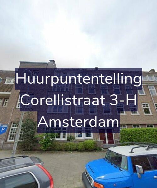 Foto gevel Huurpuntentelling voor Corellistraat 3-H, Amsterdam