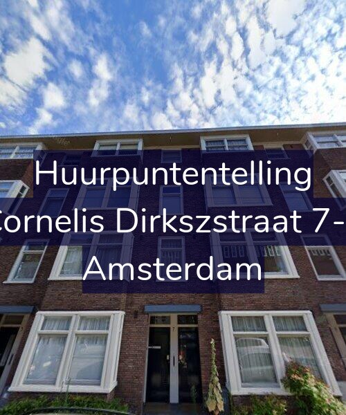 Foto gevel Huurpuntentelling voor Cornelis Dirkszstraat 7-1, Amsterdam