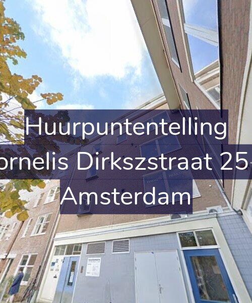 Foto gevel Huurpuntentelling voor Cornelis Dirkszstraat 25-2, Amsterdam