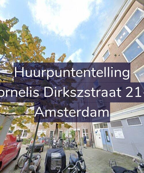 Foto gevel Huurpuntentelling voor Cornelis Dirkszstraat 21-1, Amsterdam