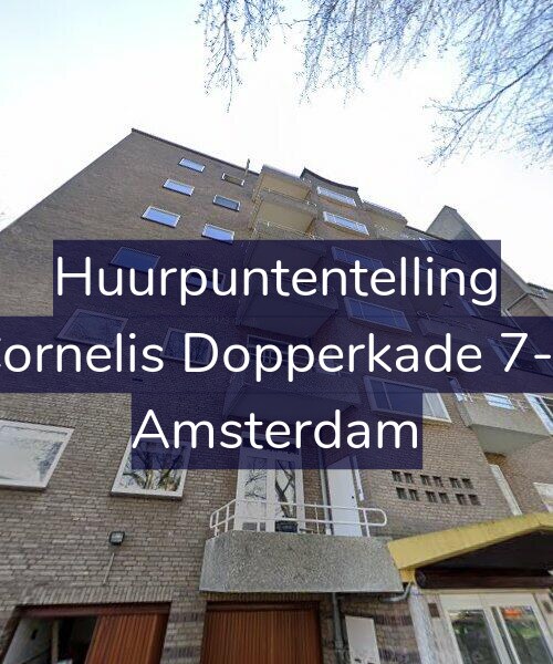Foto gevel Huurpuntentelling voor Cornelis Dopperkade 7-2, Amsterdam