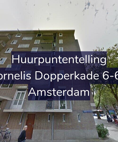 Foto gevel Huurpuntentelling voor Cornelis Dopperkade 6-6V, Amsterdam