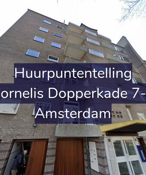 Foto gevel Huurpuntentelling voor Cornelis Dopperkade 7-1, Amsterdam