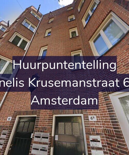 Foto gevel Huurpuntentelling voor Cornelis Krusemanstraat 65-2, Amsterdam