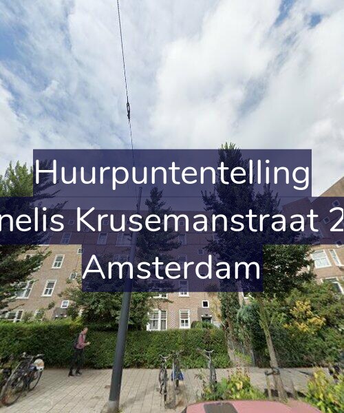 Foto gevel Huurpuntentelling voor Cornelis Krusemanstraat 22-1, Amsterdam