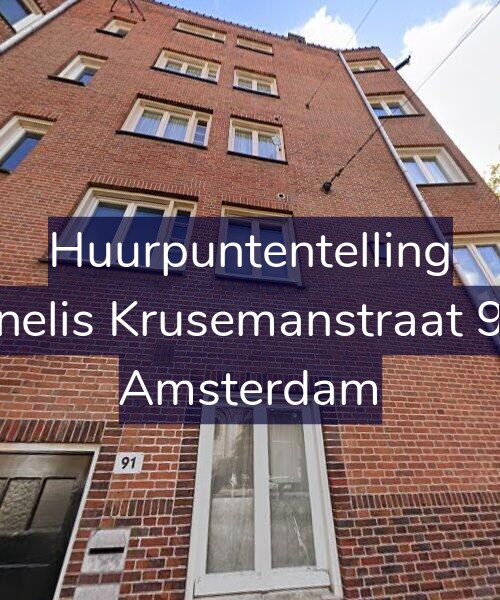 Foto gevel Huurpuntentelling voor Cornelis Krusemanstraat 91-2, Amsterdam