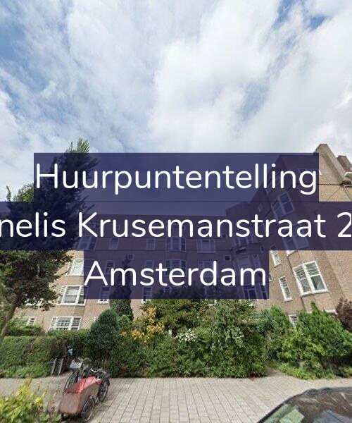 Foto gevel Huurpuntentelling voor Cornelis Krusemanstraat 20-3, Amsterdam