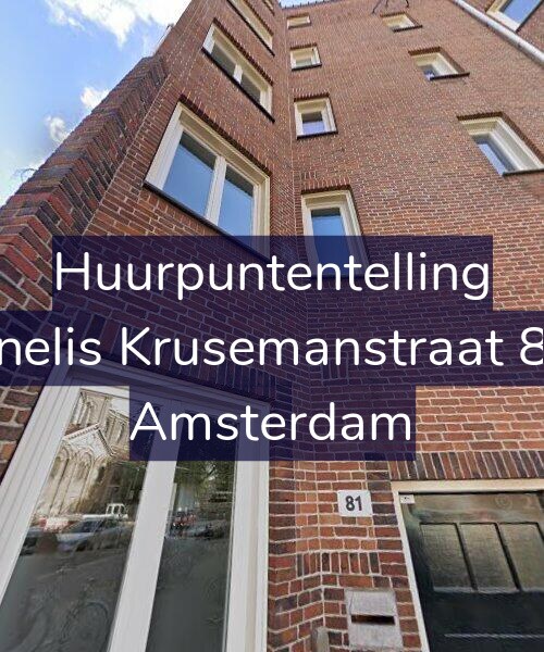 Foto gevel Huurpuntentelling voor Cornelis Krusemanstraat 81-1, Amsterdam