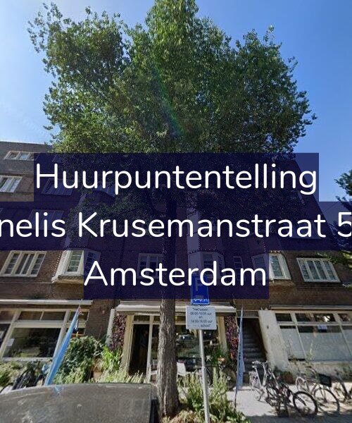 Foto gevel Huurpuntentelling voor Cornelis Krusemanstraat 50-3, Amsterdam