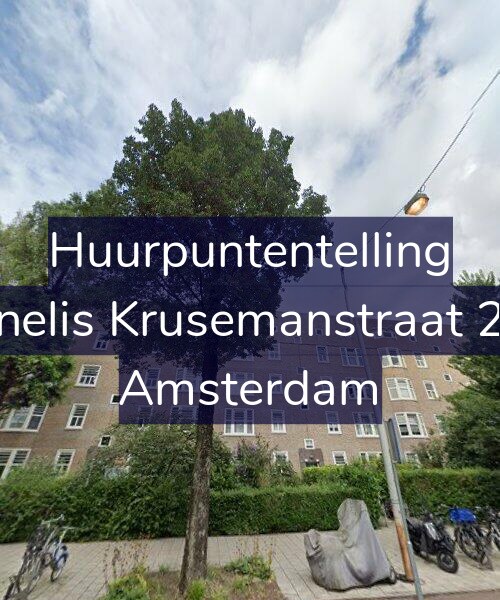 Foto gevel Huurpuntentelling voor Cornelis Krusemanstraat 26-1, Amsterdam