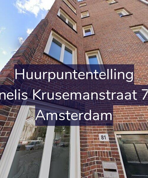 Foto gevel Huurpuntentelling voor Cornelis Krusemanstraat 79-1, Amsterdam