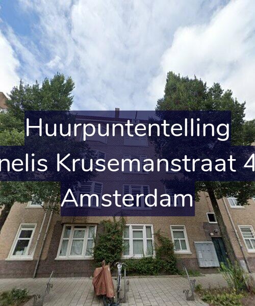 Foto gevel Huurpuntentelling voor Cornelis Krusemanstraat 42-2, Amsterdam