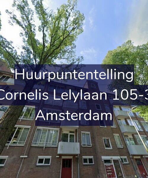 Foto gevel Huurpuntentelling voor Cornelis Lelylaan 105-3, Amsterdam