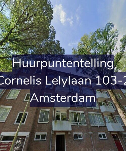 Foto gevel Huurpuntentelling voor Cornelis Lelylaan 103-2, Amsterdam