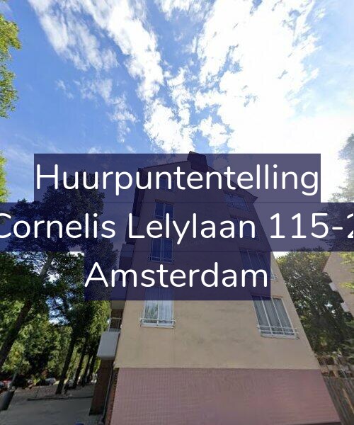 Foto gevel Huurpuntentelling voor Cornelis Lelylaan 115-2, Amsterdam