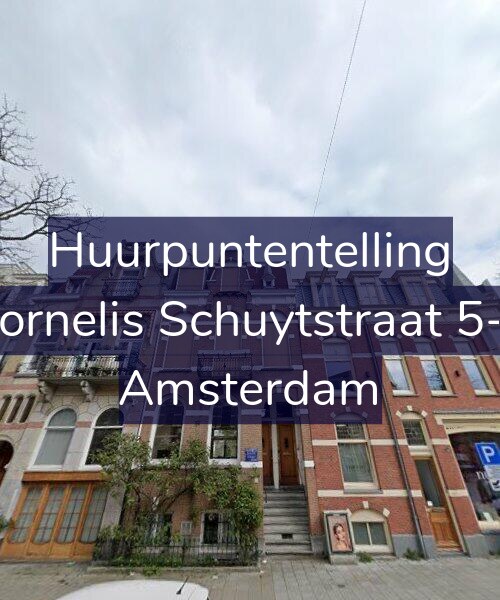 Foto gevel Huurpuntentelling voor Cornelis Schuytstraat 5-1, Amsterdam