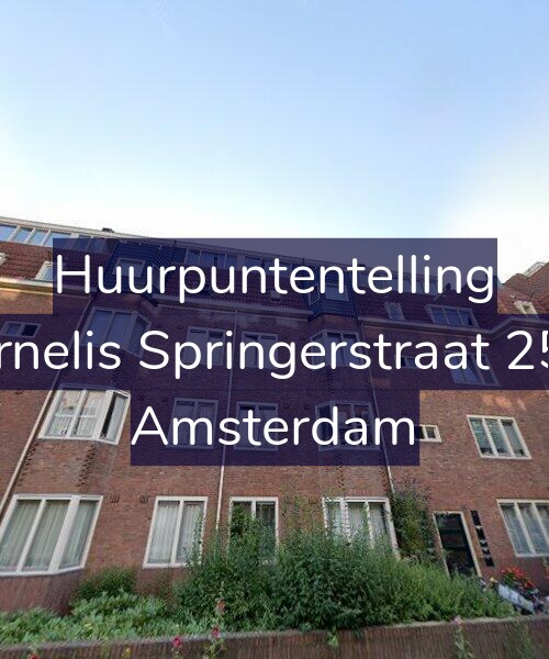 Foto gevel Huurpuntentelling voor Cornelis Springerstraat 25-1, Amsterdam