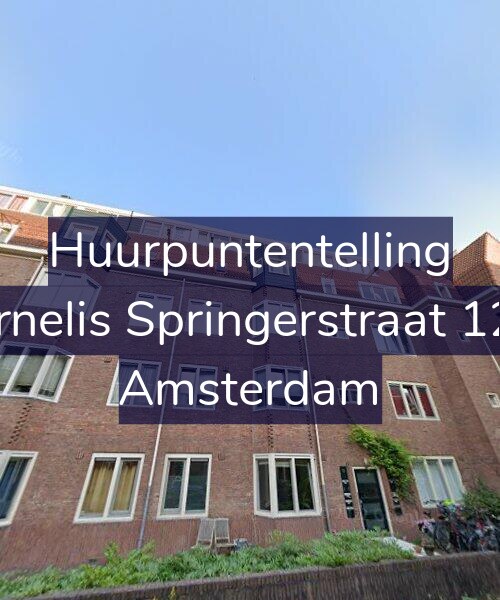 Foto gevel Huurpuntentelling voor Cornelis Springerstraat 12-4, Amsterdam
