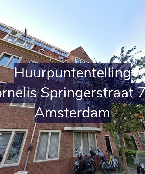 Foto gevel Huurpuntentelling voor Cornelis Springerstraat 7-1, Amsterdam