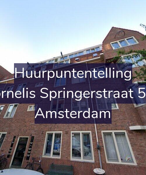 Foto gevel Huurpuntentelling voor Cornelis Springerstraat 5-H, Amsterdam