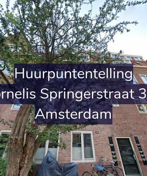 Foto gevel Huurpuntentelling voor Cornelis Springerstraat 3-H, Amsterdam