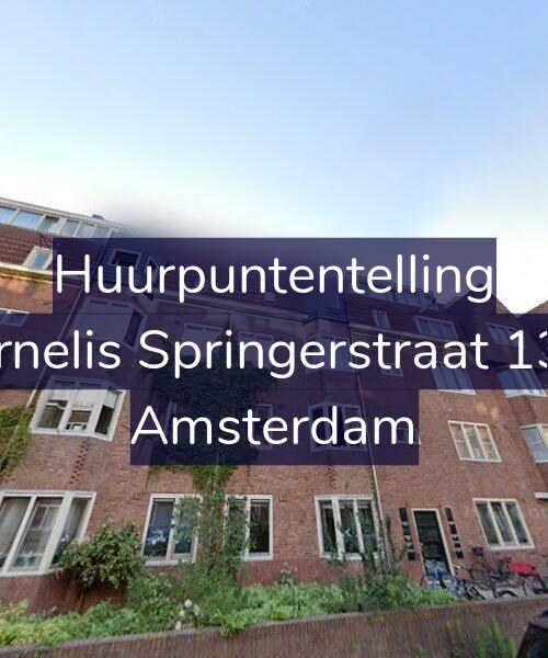 Foto gevel Huurpuntentelling voor Cornelis Springerstraat 13-2, Amsterdam
