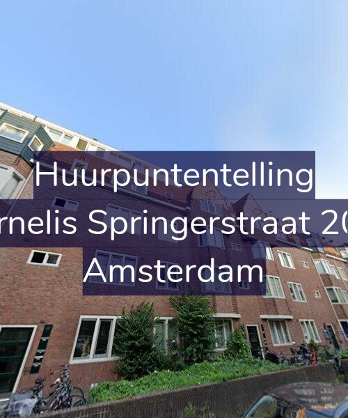Foto gevel Huurpuntentelling voor Cornelis Springerstraat 20-4, Amsterdam