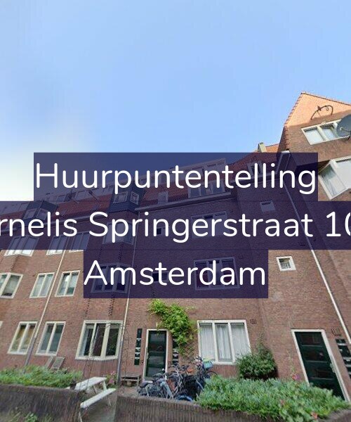 Foto gevel Huurpuntentelling voor Cornelis Springerstraat 10-4, Amsterdam
