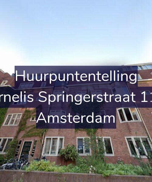 Foto gevel Huurpuntentelling voor Cornelis Springerstraat 11-1, Amsterdam