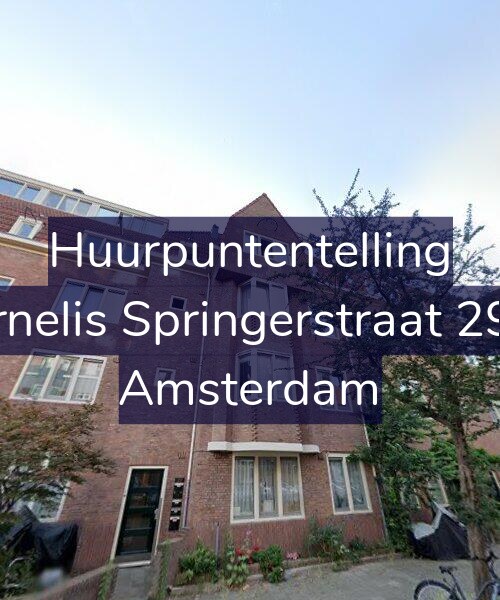 Foto gevel Huurpuntentelling voor Cornelis Springerstraat 29-H, Amsterdam