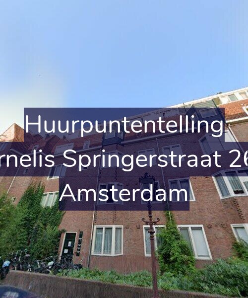 Foto gevel Huurpuntentelling voor Cornelis Springerstraat 26-1, Amsterdam