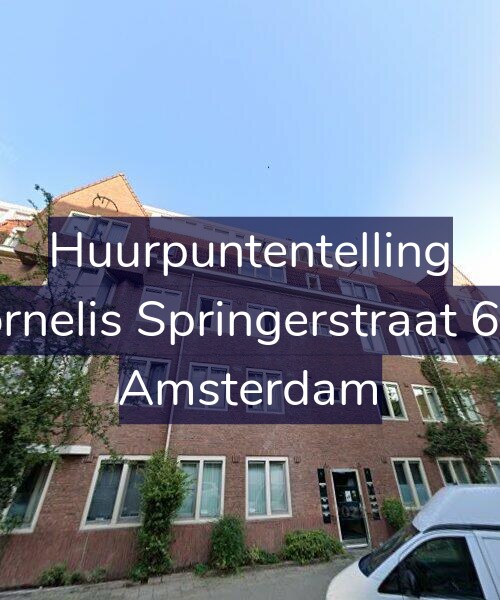 Foto gevel Huurpuntentelling voor Cornelis Springerstraat 6-H, Amsterdam