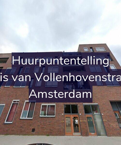 Foto gevel Huurpuntentelling voor Cornelis van Vollenhovenstraat 4-B, Amsterdam