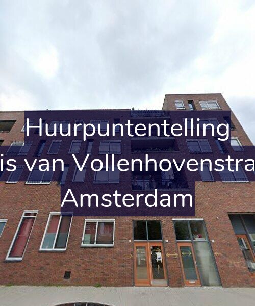 Foto gevel Huurpuntentelling voor Cornelis van Vollenhovenstraat 8-A, Amsterdam