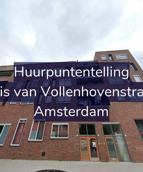 Foto gevel Huurpuntentelling voor Cornelis van Vollenhovenstraat 8-B, Amsterdam