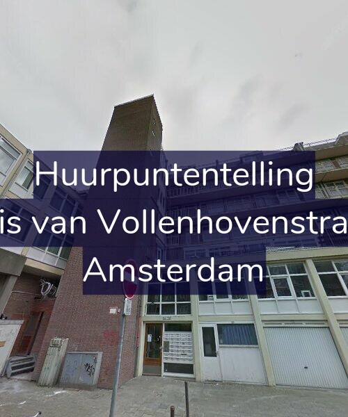 Foto gevel Huurpuntentelling voor Cornelis van Vollenhovenstraat 186, Amsterdam