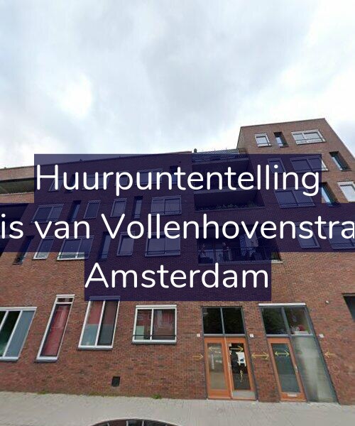 Foto gevel Huurpuntentelling voor Cornelis van Vollenhovenstraat 6-C, Amsterdam