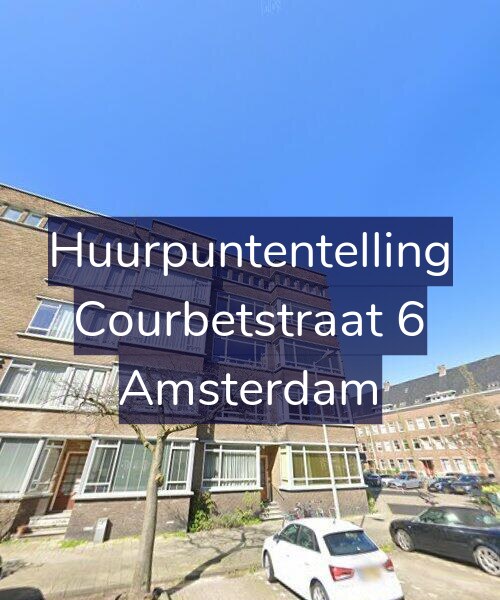 Foto gevel Huurpuntentelling voor Courbetstraat 6, Amsterdam