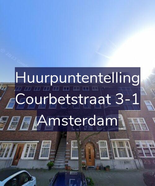 Foto gevel Huurpuntentelling voor Courbetstraat 3-1, Amsterdam