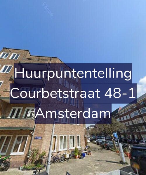 Foto gevel Huurpuntentelling voor Courbetstraat 48-1, Amsterdam