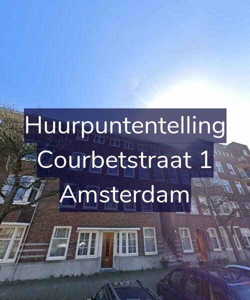 Foto gevel Huurpuntentelling voor Courbetstraat 1, Amsterdam