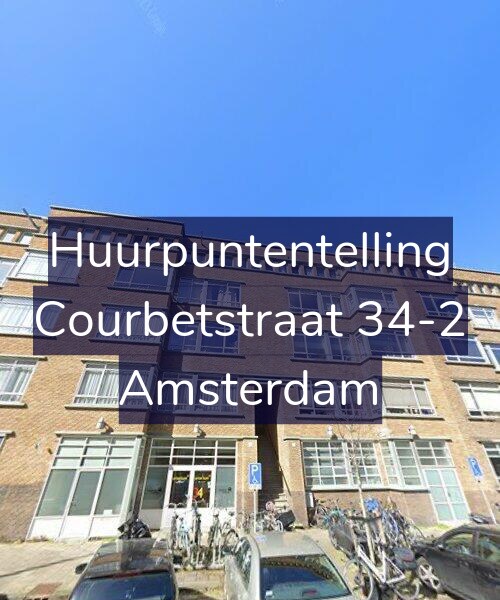 Foto gevel Huurpuntentelling voor Courbetstraat 34-2, Amsterdam