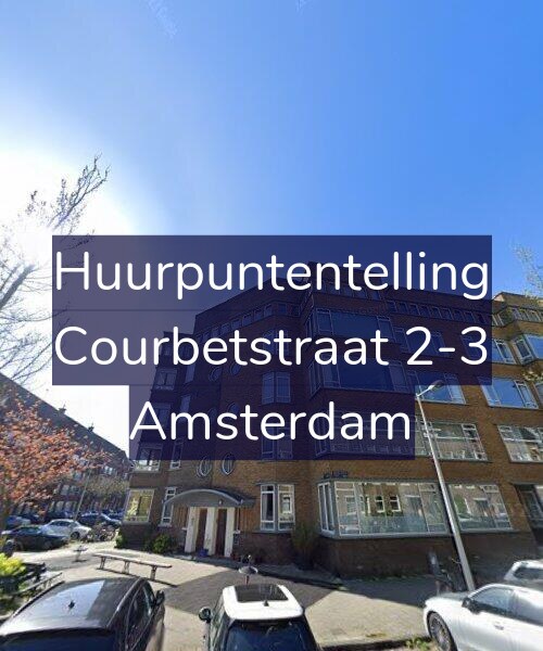 Foto gevel Huurpuntentelling voor Courbetstraat 2-3, Amsterdam